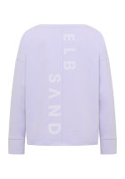 ELBSAND Damen langarm Sweatshirt Riane Lilac Frost