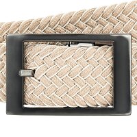 LINDENMANN Wende-Textilgürtel beige, weiß