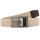 LINDENMANN Wende-Textilgürtel beige, weiß