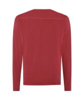 TIMEZONE Herren langarm Henley Shirt red dahlia