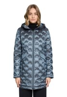 Gil Bret Damen Daunen Winter Mantel mit Kapuze, blau