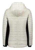 Gil Bret kurze Damen Windjacke gesteppt mit Kapuze, hellbeige schwarz