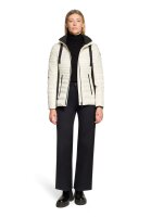 Gil Bret kurze Damen Windjacke gesteppt mit Kapuze, hellbeige schwarz