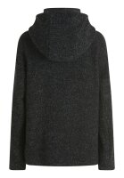 Gil Bret Damen Wollstoff Jacke mit Kapuze, schwarz