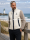 Gaastra Herren Fleecejacke im Materialmix  mit Tape-Details, beige