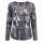 Capuccino Damen Ausbrenner Shirt, anthra weiß