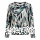 Capuccino Damen Shirt, schwarz auqa mix