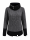 Capuccino Damen Rollkragen Pullover mit Zipper, anthrazit schwarz