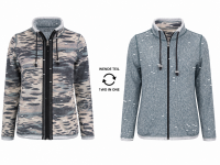 Capuccino Damen Wendejacke mit Strass am...