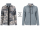 Capuccino Damen Wendejacke mit Strass am Reißverschluss, aqua beige mix
