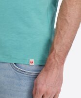 TIMEZONE Herren Kurzarm T-Shirt uni Ripped Basic pool green