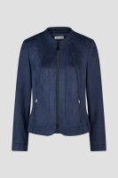 Barbara Lebek Damen Waschleder Blazer mit...