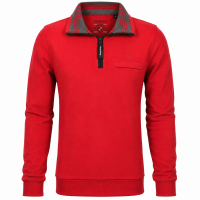 Mode Monte Carlo Herren Sweatshirt mit Troyer Zip,...