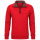 Mode Monte Carlo Herren Sweatshirt mit Troyer Zip, Tomatenrot