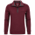 Mode Monte Carlo Herren Sweatshirt mit Troyer Zip, Bordeaux