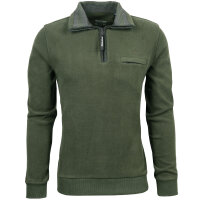 Mode Monte Carlo Herren Sweatshirt mit Troyer Zip,...
