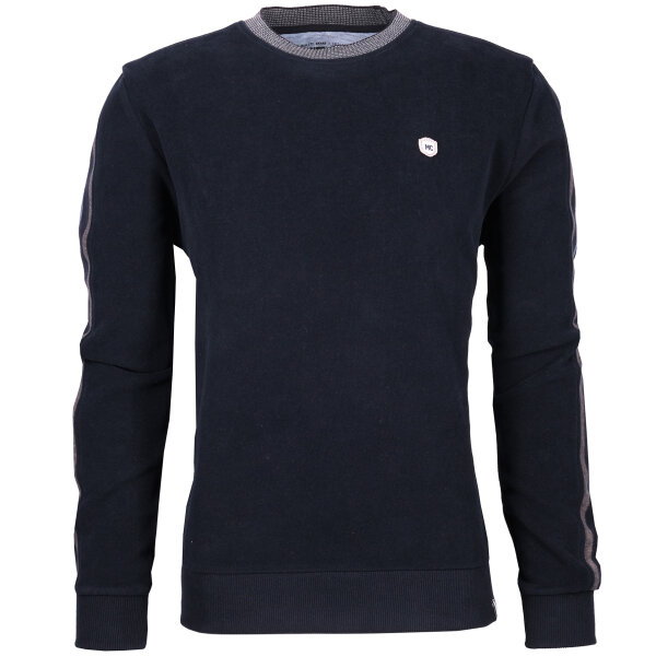 Mode Monte Carlo Herren Sweatshirt Rundhals, Marine