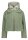 AMBER & JUNE Damen Plüsch Jacke mit Kapuze, grün