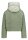 AMBER & JUNE Damen Plüsch Jacke mit Kapuze, grün