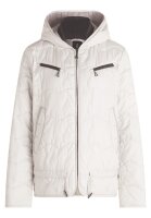 Gil Bret kurze Damen Steppjacke mit Kapuze, weiß grau