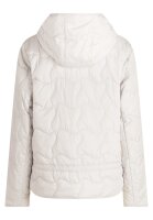Gil Bret kurze Damen Steppjacke mit Kapuze, weiß grau