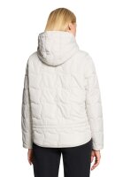 Gil Bret kurze Damen Steppjacke mit Kapuze, weiß grau