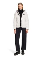 Gil Bret kurze Damen Steppjacke mit Kapuze, weiß grau