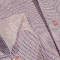 Seidensticker Regular Fit Dobby Struktur langarm Hemd, rose