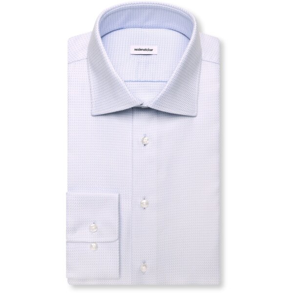 Seidensticker Regular Fit Twill langarm Hemd bleu