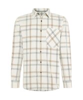 PIERRE CARDIN Herren Langarm Hemd Feincord, elfenbein...