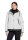 AMBER & JUNE kurze Damen Winterkjacke mit Kapuze, hellgrau