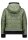 AMBER & JUNE kurze Damen Steppjacke mit Kapuze, grün