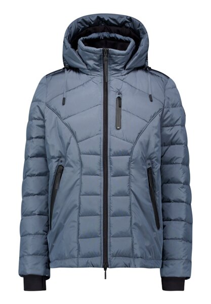 Gil Bret Damen Winter Steppjacke mit Kapuze, blau