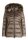 Gil Bret Damen Winter Steppjacke mit Kapuze und Pelz, Dark Earth braun