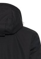 Camel Active Herren teXXXactive© Funktionsjacke Parka mit abnehmbarer Kapuze, asphalt schwarz