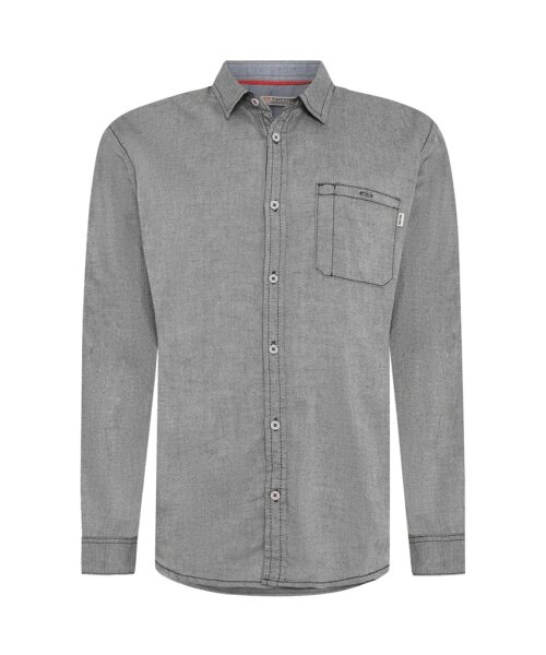 TIMEZONE Herren Langarm Hemd, grau