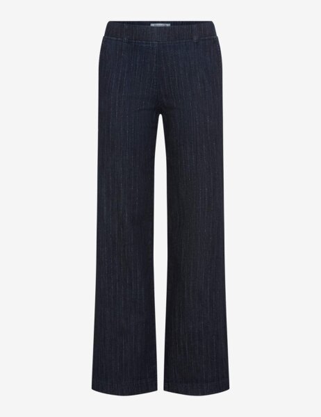 Raphaela by BRAX Damen Streifen Jeans Hose Style Pam Flared dark blue, dunkelblau