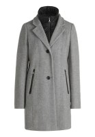 Gil Bret Damen Fischgrat Wollstoff Jacke mit Einsatz, grau