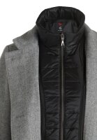 Gil Bret Damen Fischgrat Wollstoff Jacke mit Einsatz, grau