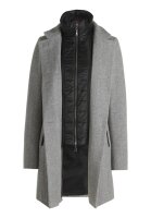 Gil Bret Damen Fischgrat Wollstoff Jacke mit Einsatz, grau