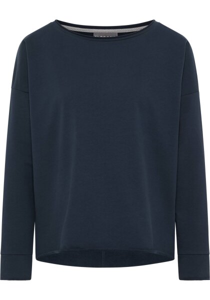 ELBSAND Damen langarm Sweatshirt Riane, Coldwater blau