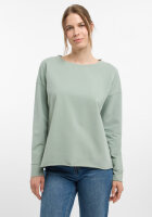 ELBSAND Damen langarm Sweatshirt Riane, Silt Green