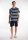 TOM TAILOR Herren Schlafanzug Shorty gstreift blau