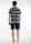 TOM TAILOR Herren Schlafanzug Shorty gstreift blau
