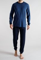 TOM TAILOR Herren Schlafanzug Pyjama dunkel blau Ringel,...