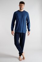 TOM TAILOR Herren Schlafanzug Pyjama dunkel blau Ringel,...
