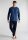 TOM TAILOR Herren Schlafanzug Pyjama dunkel blau Ringel, Bündchen