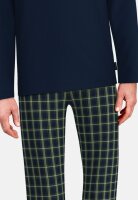 TOM TAILOR Herren Schlafanzug Pyjama grün-dunkel-Karo