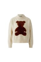 Miss Lagotte Damen Pullover mit  Stehkragen und Teddy...