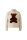 Miss Lagotte Damen Pullover mit  Stehkragen und Teddy Motiv, beige braun